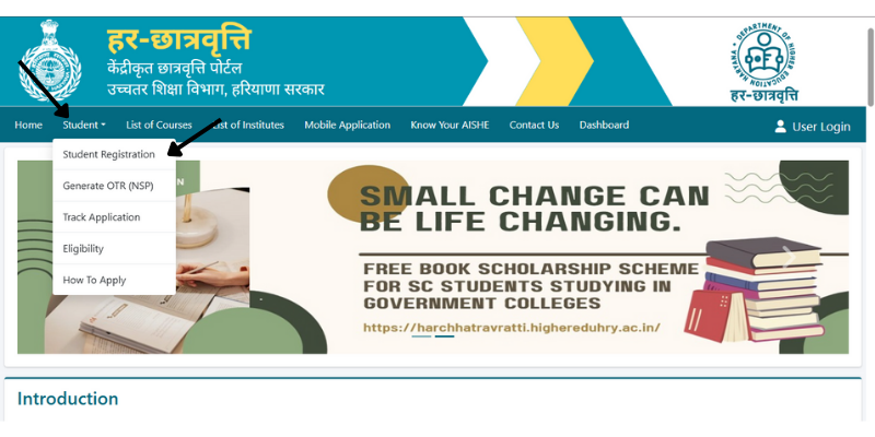 Har Chhatravratti Student Registratio
