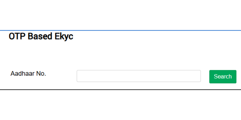 Pm kisan Kyc OTP Based